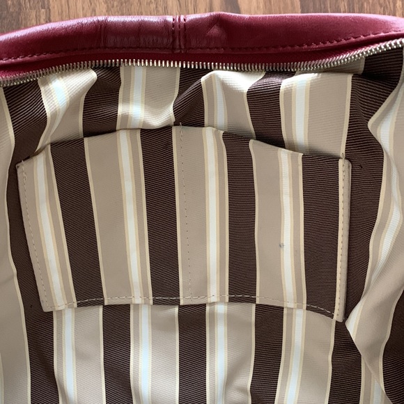 SOLD no longer available - Burgundy Leather Tote - Picture 5 of 15